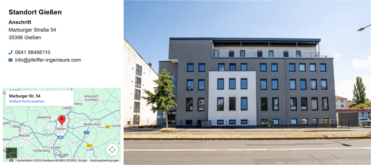Pfeiffer Ingenieure für Gießen